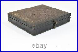 1/4 Plate ambrotype daguerreotype Civil War Soldier gutta percha wood case B