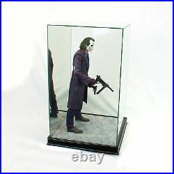 1/4 Scale Comic Figurine Display Case 20 Tall All Glass Black Sport Moulding