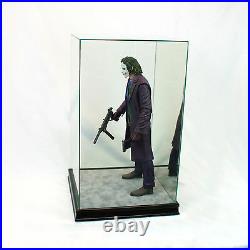 1/4 Scale Comic Figurine Display Case 20 Tall All Glass Black Sport Moulding