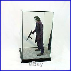 1/4 Scale Comic Figurine Display Case 20 Tall All Glass Black Wood Moulding