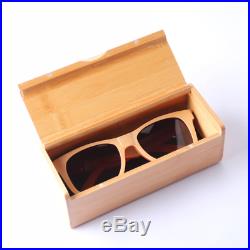 100 Natural Wood Handmade Sunglasses Box Case Custom Hard Protective Glasses Box