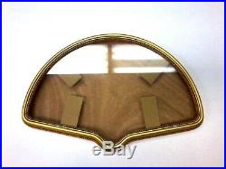12 X 20 Ornate Fan Case Hand Leafed Gold Frame Standard Size Free Glass