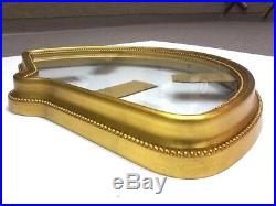 12 X 20 Ornate Fan Case Hand Leafed Gold Frame Standard Size Free Glass