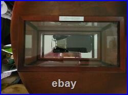1930 FORD MODEL A TUDOR in Glass & Wood Mirrored Display Case, Perfect Condition