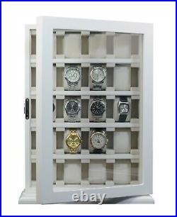 20 Watch Jewelry Display Storage Holder Case Glass Box Organizer Gift 52c