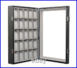 25 Slot Ginko Grey Wood Watch Display Case and Storage Organizer Box