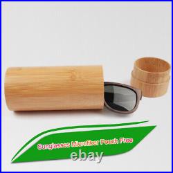 60x Cylindrical Sunglass Case Bamboo Wooden Box Eyewear Glasses Round Boxes