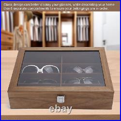 8 Grids Glasses Storage Box Sunglasses Display Case Travel Jewelry Organizer HBH