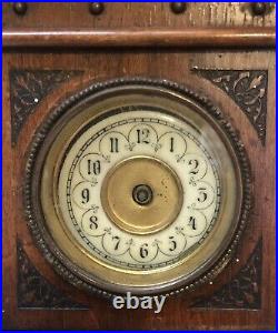 Amazing! Antique Edwardian Walnut Miniature Grandfather Long Case Clock