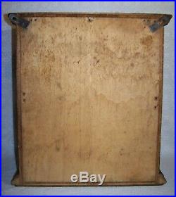 Antique 1800's Display Case Wood/Glass Door withkey 19 H x 17 W x 10 D COOL