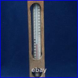 Antique Dr. Forbes Bath Thermometer Encased Glass Wood Case Floating USA B. T. Co