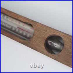 Antique Dr. Forbes Bath Thermometer Encased Glass Wood Case Floating USA B. T. Co