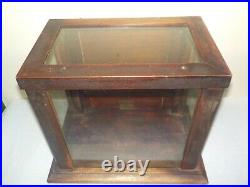 Antique Mercantile Countertop Wood & Glass Display Case Cabinet A. N. Russell Co