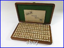 Antique Quick Fit Wood Watch Parts (Crowns) Storage Case72 Corked Glass Vials