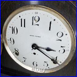 Antique Seth Thomas Mantel Clock Time & Strike Mahogany Beehive Movement 89AL