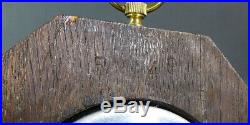 Antique VTG German Lufft Wall Barometer Beveled Edge Glass Octagonal Wood Case