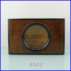 Antique Victorian wooden magnifying monoscope box case