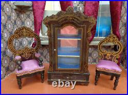 Antique dollhouse furniture for mignonette doll