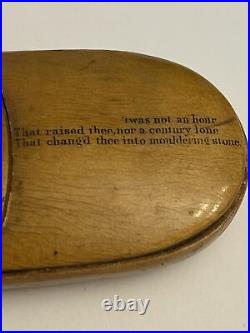 Antique mauchline ware Glasses Case Rotehsey Castle as it was in 1784 Scotland