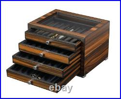 Avid Pen Collector Case Wooden Fountain Pen Box and Organizer with Glass Wind