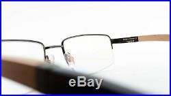 BUGATTI Brille Mod. 547 031 5419 Luxury Square Eyeglasses Wood Black +Case