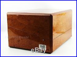 Baccarat Unique Burl Wood Oenology Case Box Empty Holds 6 Glasses France $2750