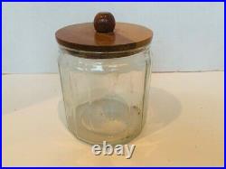 Briar Estate Pipe Display case holder 12 glass canister wood England vtg grabow