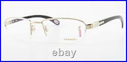 Bugatti Glasses 473 020 L Ebony Gabon Wood White Gold Luxury Frame France + Case