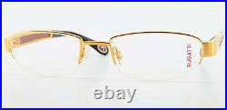 Bugatti Glasses 520 010 Padouk Wood Titanium Gold 54-19 Luxury Japan + Case