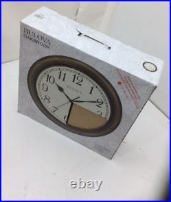 Bulova 16 in. H x 16 in. W Wall Clock with Solid Oak Case