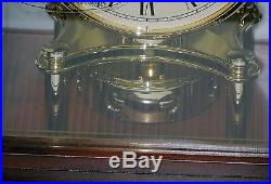 Bulova Bardwel Contemporary Mantel Clock Wood Case/high Gloss Finish B1987