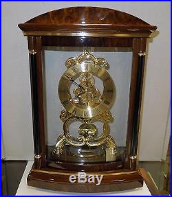 Bulova Valeria Contemporary Clock Solid Wood Case/high Gloss Finish B2026