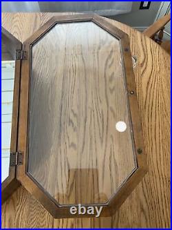 Butler Specialty Co Curio Cabinet Display Case Wall Mount Mirror Glass Door