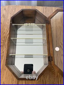 Butler Specialty Co Curio Cabinet Display Case Wall Mount Mirror Glass Door