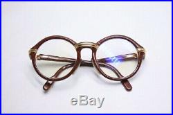 Cartier Trinity Wood Style Glasses Frame Eyewear Brown With Case Used