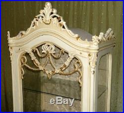 Case Baroque Style Cream Glass Case #as29