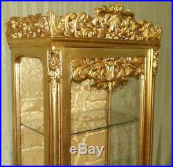 Case Baroque Style Gold Glass Case #as31.2