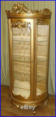 Case Baroque Style Gold Glass Case #as32.5