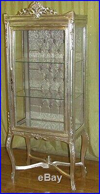 Case Baroque Style Silver Glass Case #as19