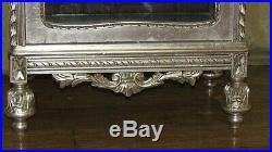 Case Baroque Style Silver Glass Case #as28