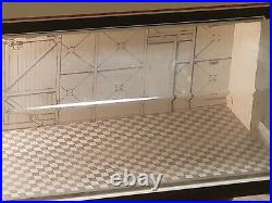 Classic Showroom Display Case With Lights 36x12x10 wood plexiglass glass