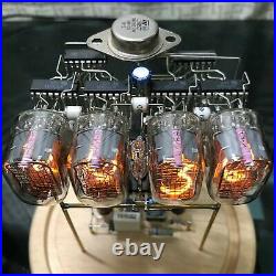 Classic Vintage IN-12 Nixie Tube Clock Kit DIY / Assembled With Round Glass Case
