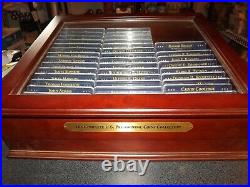 Complete 37 Sets US President Coins Collection WithWood/Glass Case 15.5x17.5x6.5