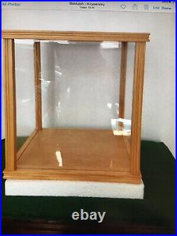 Danbury Mint Teddy Bear Display Case For Steiff Bears Wood / Glass New