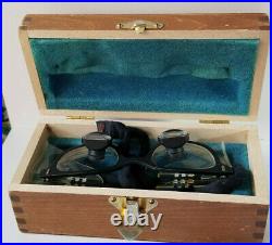 Designs For Vision Dental Surgical Loupe Telescope Glasses Vintage Wood Case