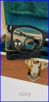 Designs For Vision Dental Surgical Loupe Telescope Glasses Vintage Wood Case