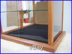 Display Case Curio Wood&Glass African -Cherry