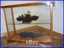 Display Case Wood & Glass American Cherry New and Improved Design