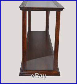 Display Case Wood Table Top Cabinet Acrylic Glass 38.5 Ships And Boats Models