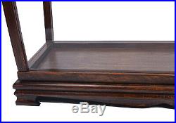 Display Case Wood Table Top Cabinet Acrylic Glass 40 Ships And Boats Models